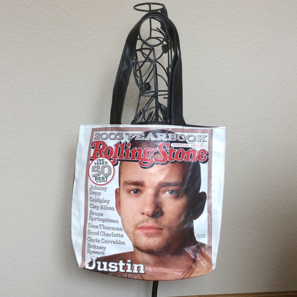 Justin Timberlake Rolling Stone Tote Bag N…